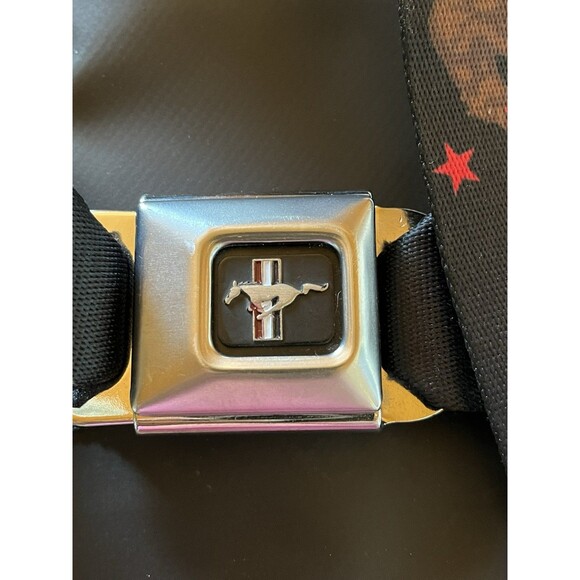 FORD MUSTANG Pony Seatbelt  Belt California Bear Flag BUCKLE DOWN one size 26-42 - Picture 2 of 5